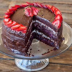 Berries and Chocolate Cake