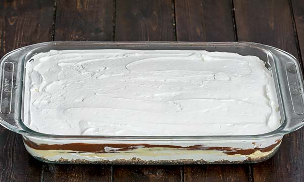 Fifth layer of whipped cream for sex in a pan recipe