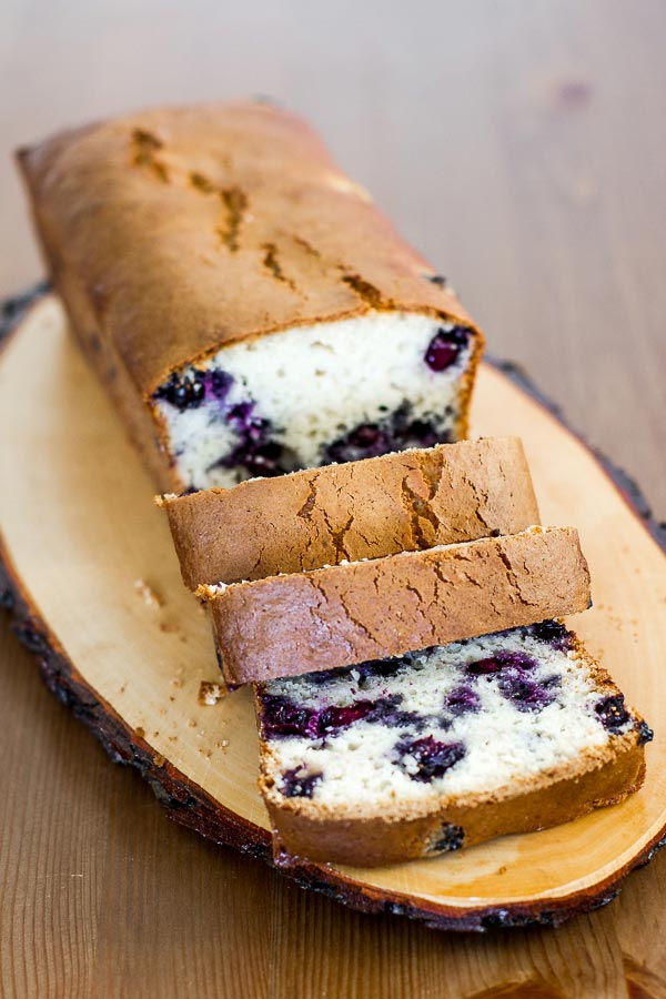 How to make a blueberry bread from a muffin recipe