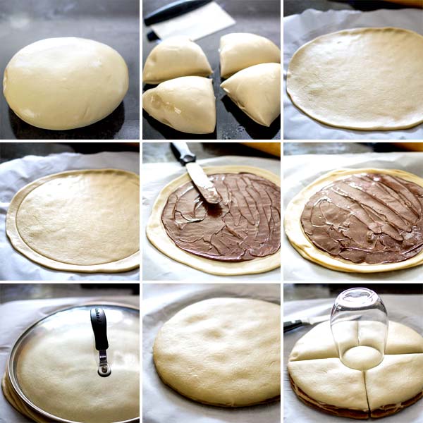 Nutella pull apart bread easy to follow steps